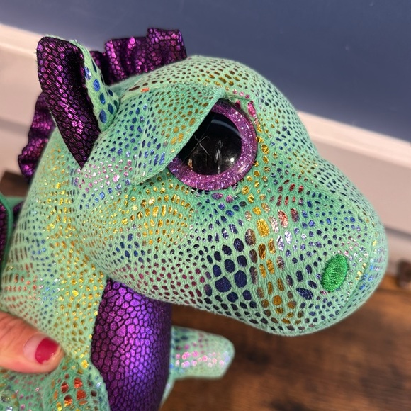 Beanie Boo Cinder dragon TY purple green - Picture 6 of 9